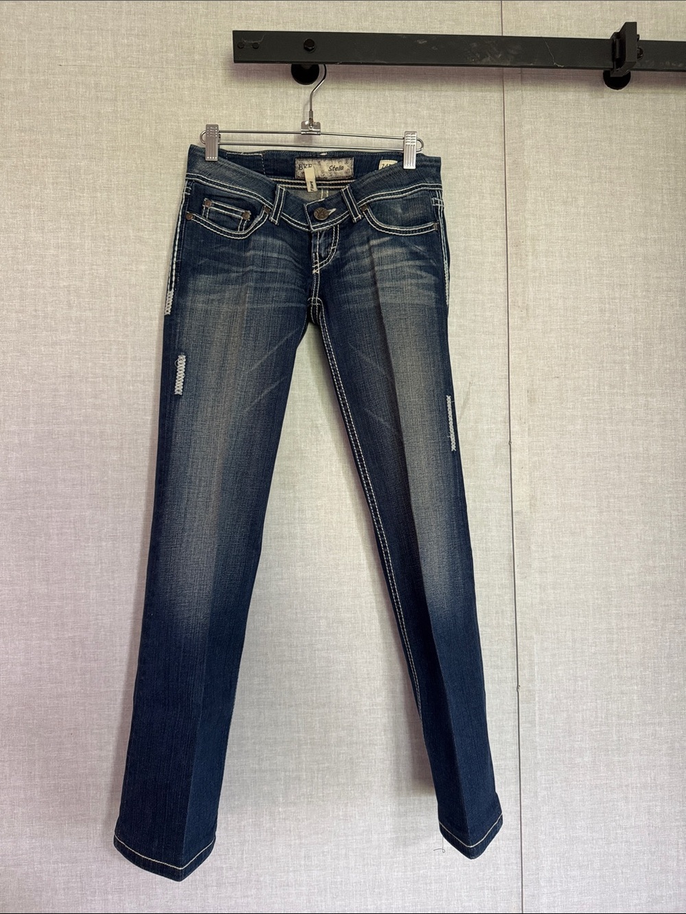 BKE Women's Dark Blue Flare Jeans
